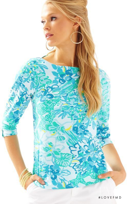 Vita Sidorkina featured in  the Lilly Pulitzer catalogue for Spring/Summer 2016