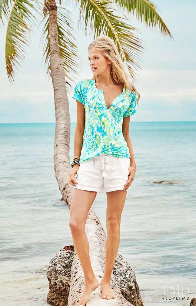 Vita Sidorkina featured in  the Lilly Pulitzer catalogue for Spring/Summer 2016