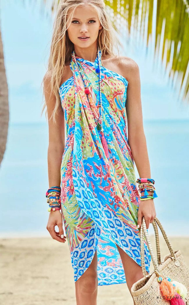 Vita Sidorkina featured in  the Lilly Pulitzer catalogue for Spring/Summer 2016