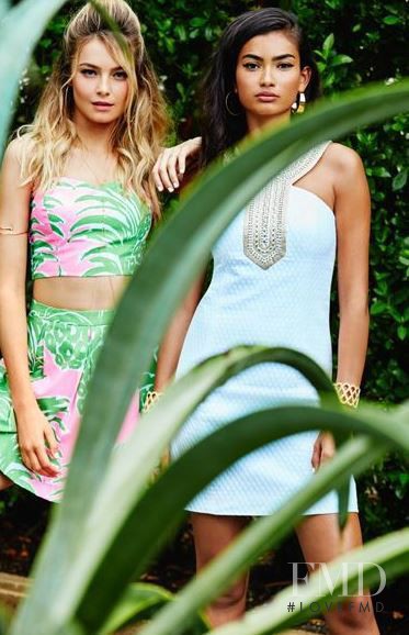 Vita Sidorkina featured in  the Lilly Pulitzer catalogue for Spring/Summer 2016