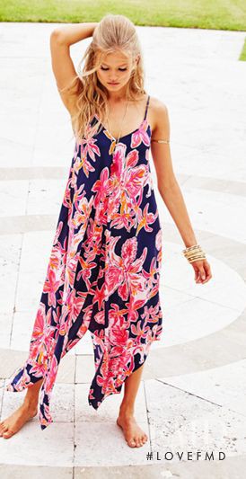 Vita Sidorkina featured in  the Lilly Pulitzer catalogue for Spring/Summer 2016