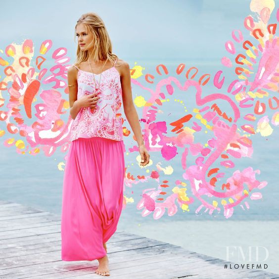 Vita Sidorkina featured in  the Lilly Pulitzer catalogue for Spring/Summer 2016