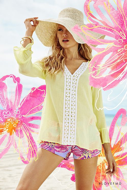 Vita Sidorkina featured in  the Lilly Pulitzer catalogue for Spring/Summer 2016