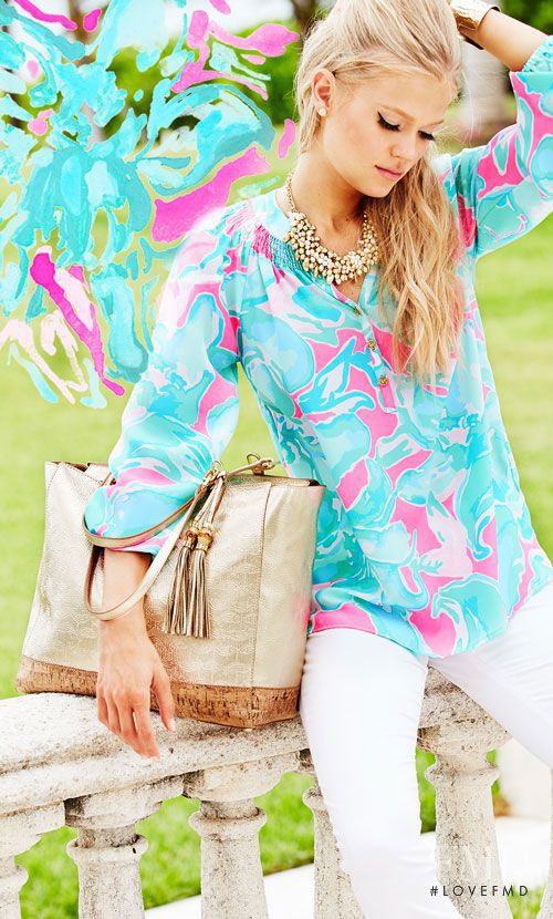 Vita Sidorkina featured in  the Lilly Pulitzer catalogue for Spring/Summer 2016