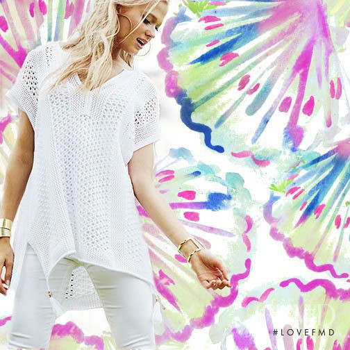 Vita Sidorkina featured in  the Lilly Pulitzer catalogue for Spring/Summer 2016