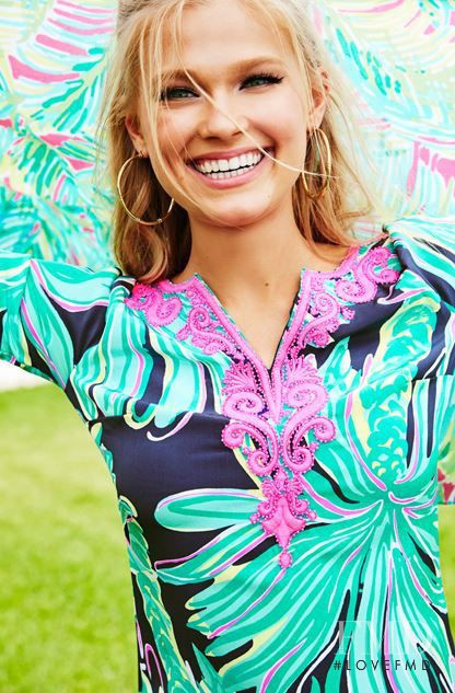 Vita Sidorkina featured in  the Lilly Pulitzer catalogue for Spring/Summer 2016