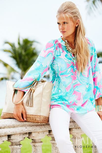 Vita Sidorkina featured in  the Lilly Pulitzer catalogue for Spring/Summer 2016