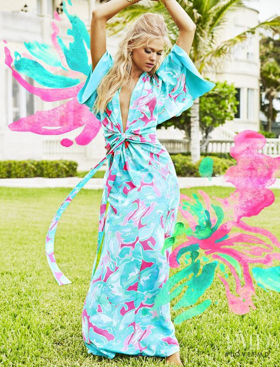 Vita Sidorkina featured in  the Lilly Pulitzer catalogue for Spring/Summer 2016