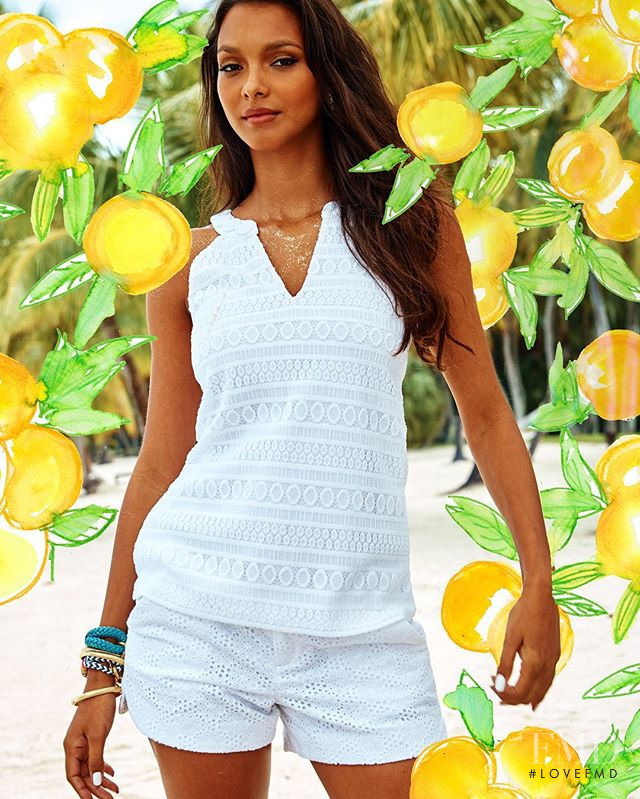 Lais Ribeiro featured in  the Lilly Pulitzer catalogue for Spring/Summer 2016