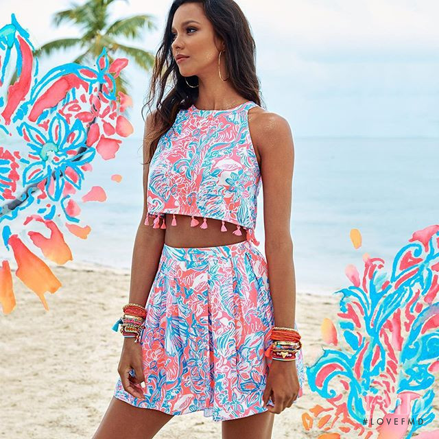 Lais Ribeiro featured in  the Lilly Pulitzer catalogue for Spring/Summer 2016