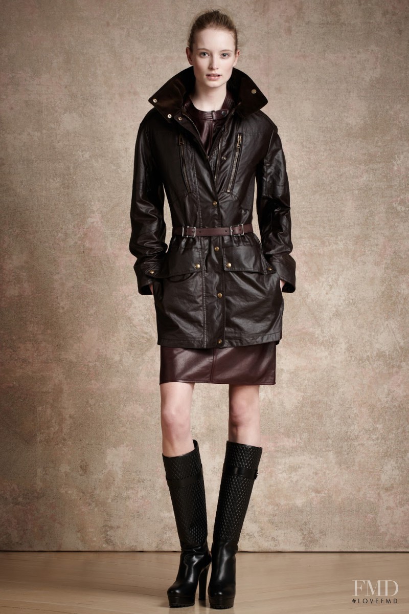 Maud Welzen featured in  the Belstaff fashion show for Pre-Fall 2013