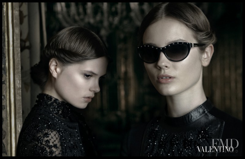 Caroline Brasch Nielsen featured in  the Valentino advertisement for Fall 2012