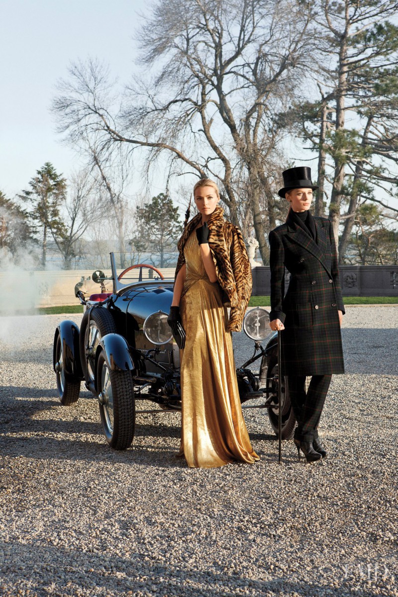 Olga Sherer featured in  the Ralph Lauren Collection catalogue for Fall 2012