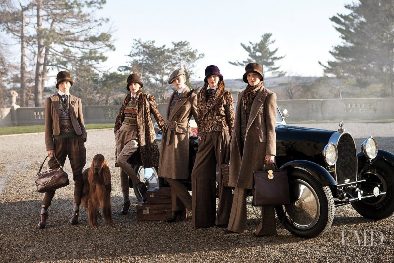 Andreea Diaconu featured in  the Ralph Lauren Collection catalogue for Fall 2012