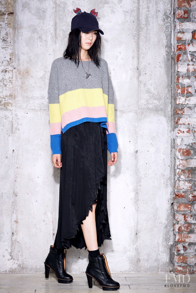Irene Kim featured in  the Steve J and Yoni P lookbook for Autumn/Winter 2012