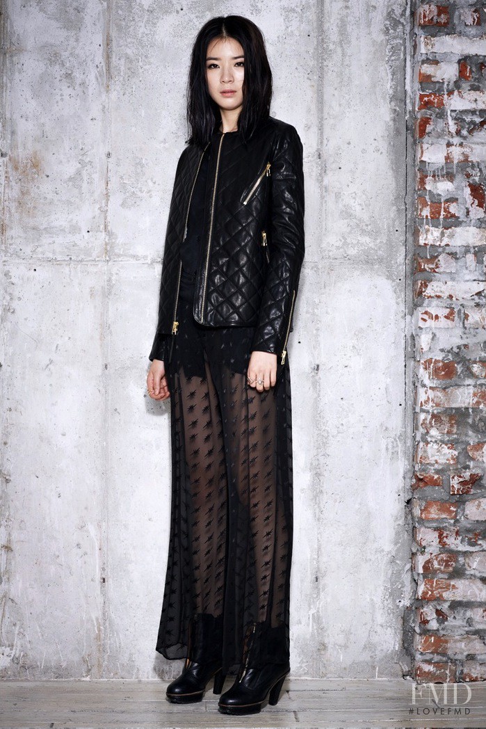 Irene Kim featured in  the Steve J and Yoni P lookbook for Autumn/Winter 2012