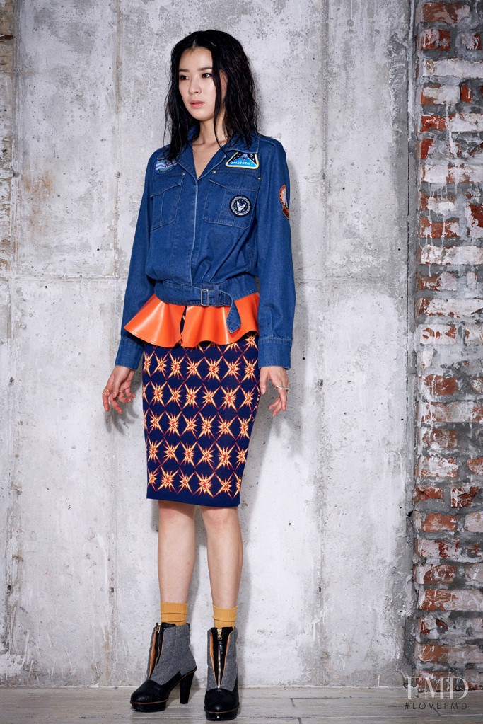 Irene Kim featured in  the Steve J and Yoni P lookbook for Autumn/Winter 2012