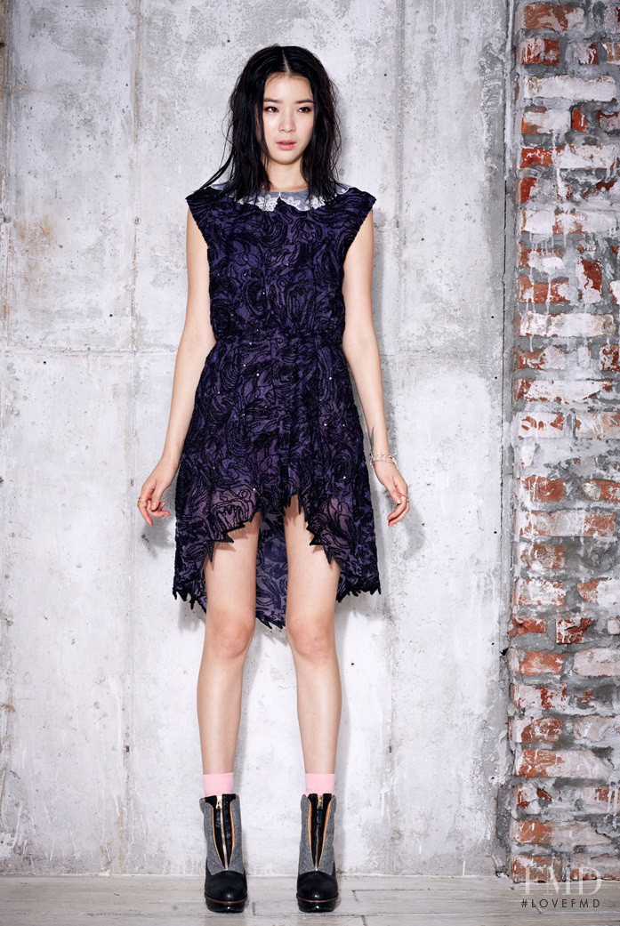 Irene Kim featured in  the Steve J and Yoni P lookbook for Autumn/Winter 2012