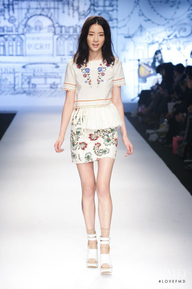 Irene Kim featured in  the Steve J and Yoni P fashion show for Spring/Summer 2013