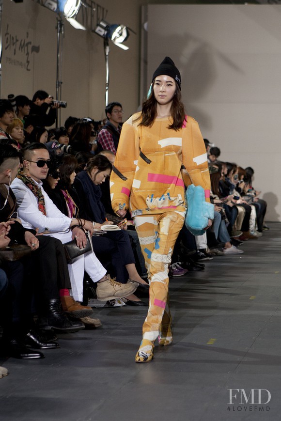 Irene Kim featured in  the Kye fashion show for Autumn/Winter 2013
