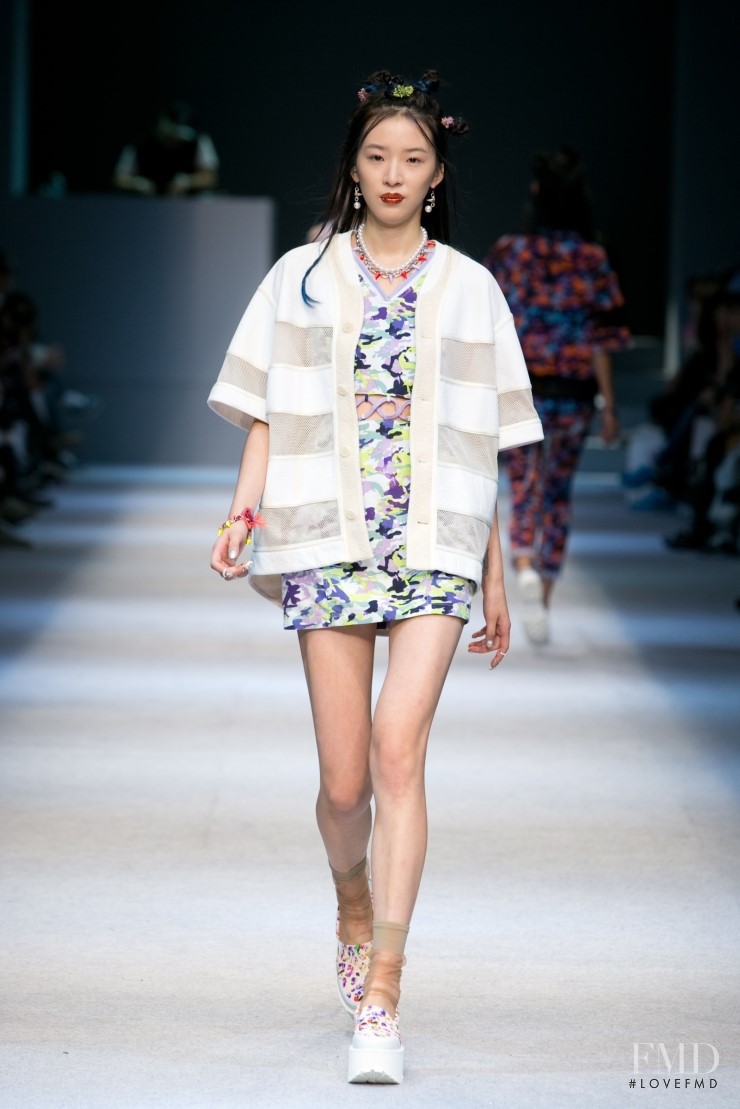 Irene Kim featured in  the Steve J and Yoni P fashion show for Spring/Summer 2014