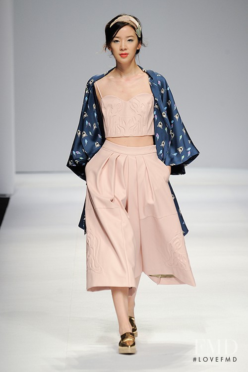 Irene Kim featured in  the S=YZ fashion show for Spring/Summer 2015