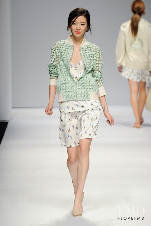 Irene Kim featured in  the S=YZ fashion show for Spring/Summer 2015