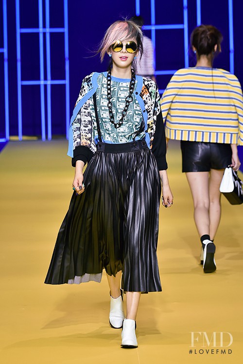 Irene Kim featured in  the Lucky Chouette fashion show for Spring/Summer 2015