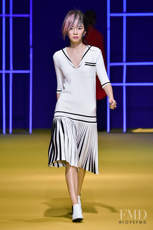 Irene Kim featured in  the Lucky Chouette fashion show for Spring/Summer 2015