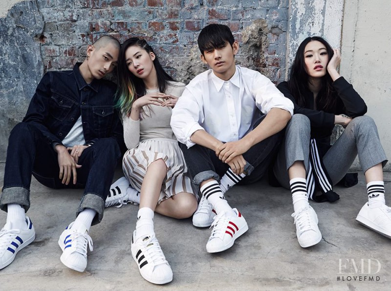 Irene Kim featured in  the Adidas Originals Superstar  advertisement for Spring/Summer 2015