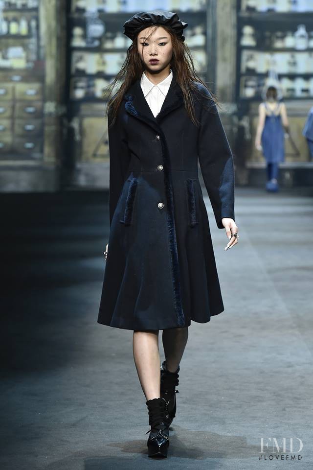 Yoon Young Bae featured in  the Steve J and Yoni P fashion show for Autumn/Winter 2015