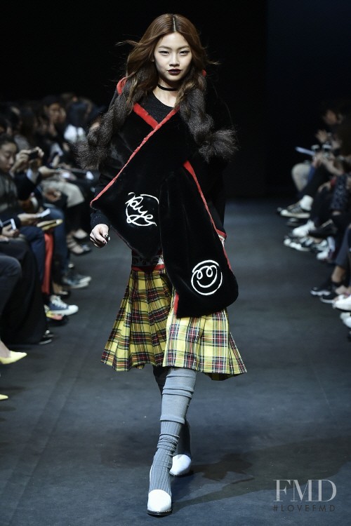HoYeon Jung featured in  the Kye fashion show for Autumn/Winter 2015