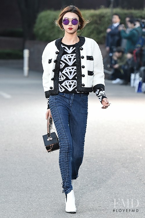 Yoon Young Bae featured in  the Lucky Chouette fashion show for Autumn/Winter 2015