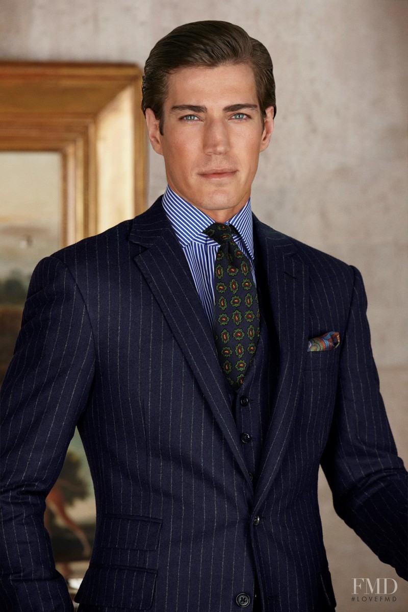 Oriol Elcacho featured in  the Ralph Lauren Purple Label catalogue for Fall 2012