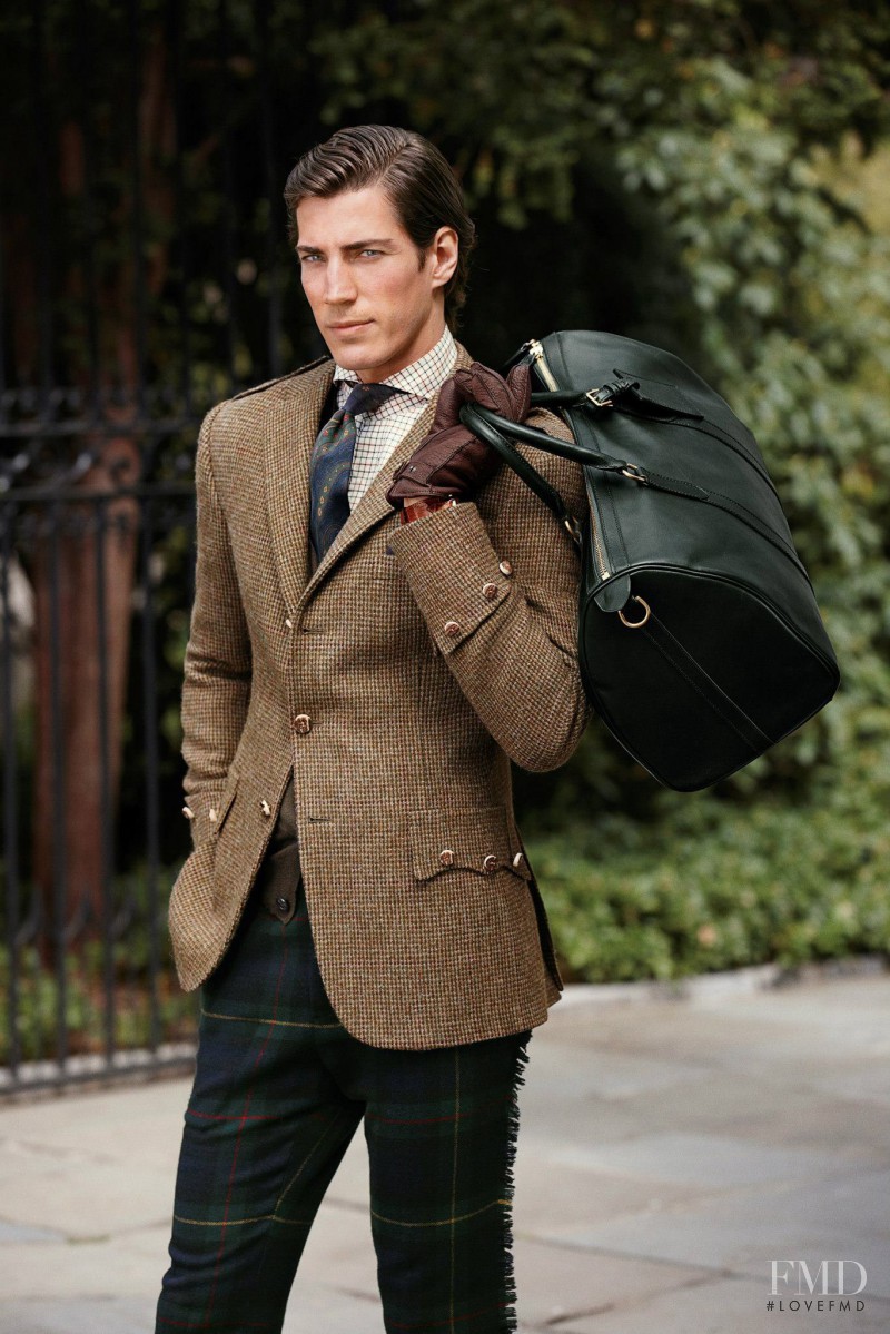 Oriol Elcacho featured in  the Ralph Lauren Purple Label catalogue for Fall 2012