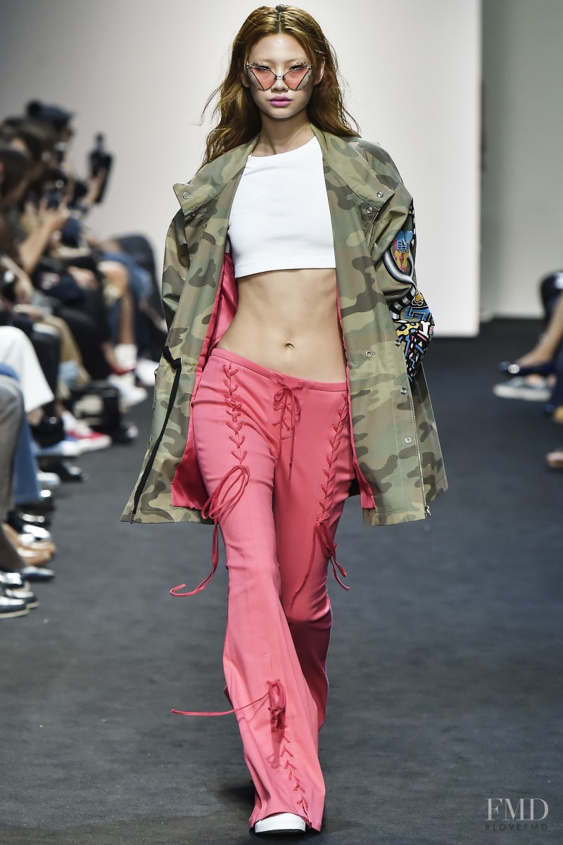 HoYeon Jung featured in  the Kye x Baemin fashion show for Spring/Summer 2016