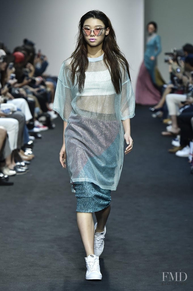 Yoon Young Bae featured in  the Kye x Baemin fashion show for Spring/Summer 2016