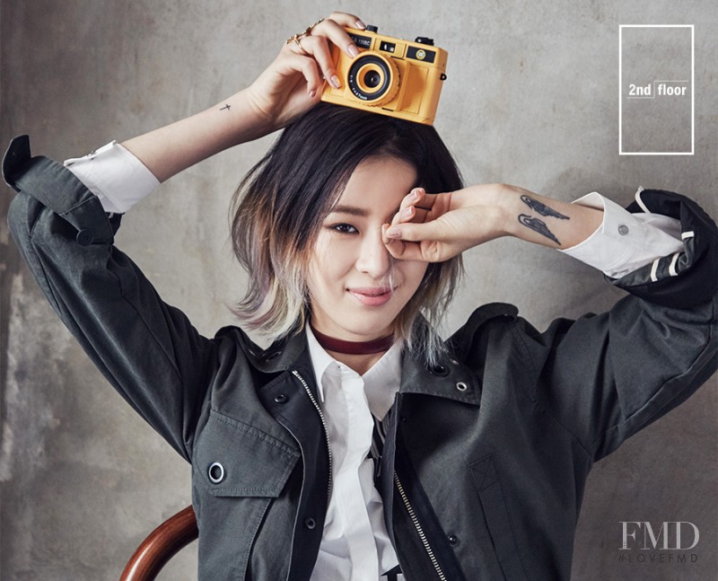 Irene Kim featured in  the 2nd Floor advertisement for Spring 2016