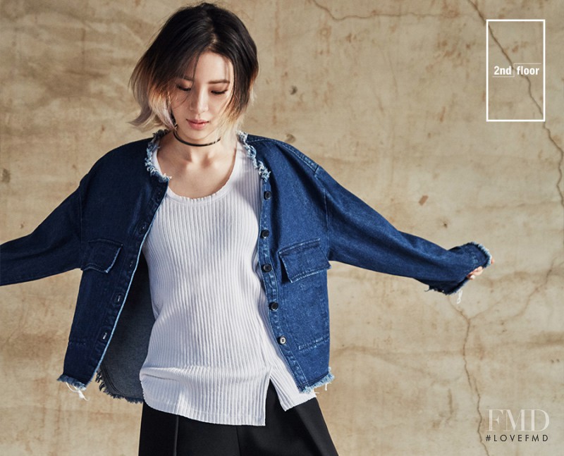 Irene Kim featured in  the 2nd Floor advertisement for Spring 2016