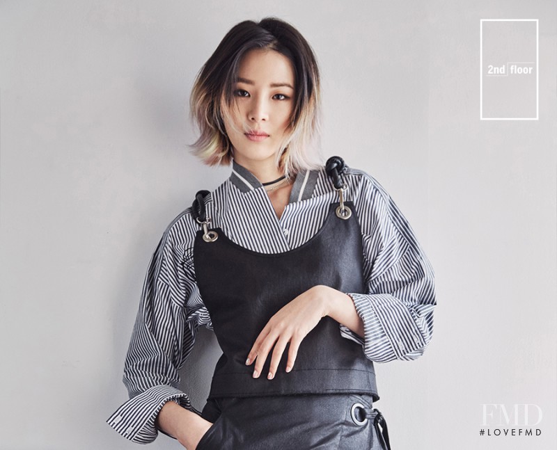 Irene Kim featured in  the 2nd Floor advertisement for Spring 2016