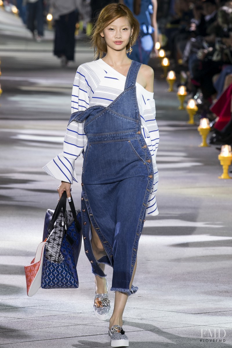 HoYeon Jung featured in  the Lucky Chouette fashion show for Spring/Summer 2016