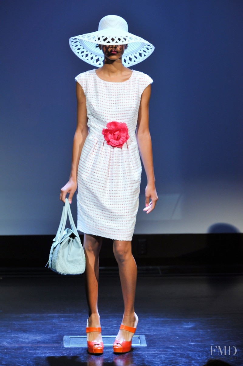 Iesha Hodges featured in  the Douglas Hannant fashion show for Spring/Summer 2013