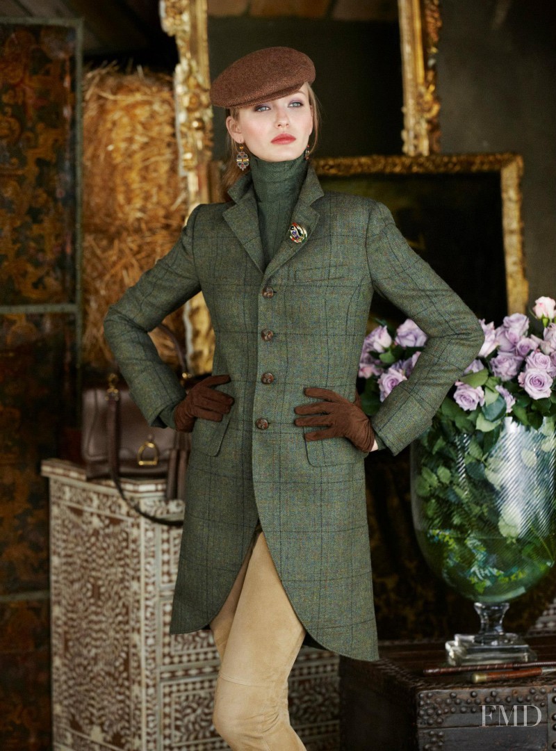 Kristina Romanova featured in  the Ralph Lauren Blue Label catalogue for Fall 2012