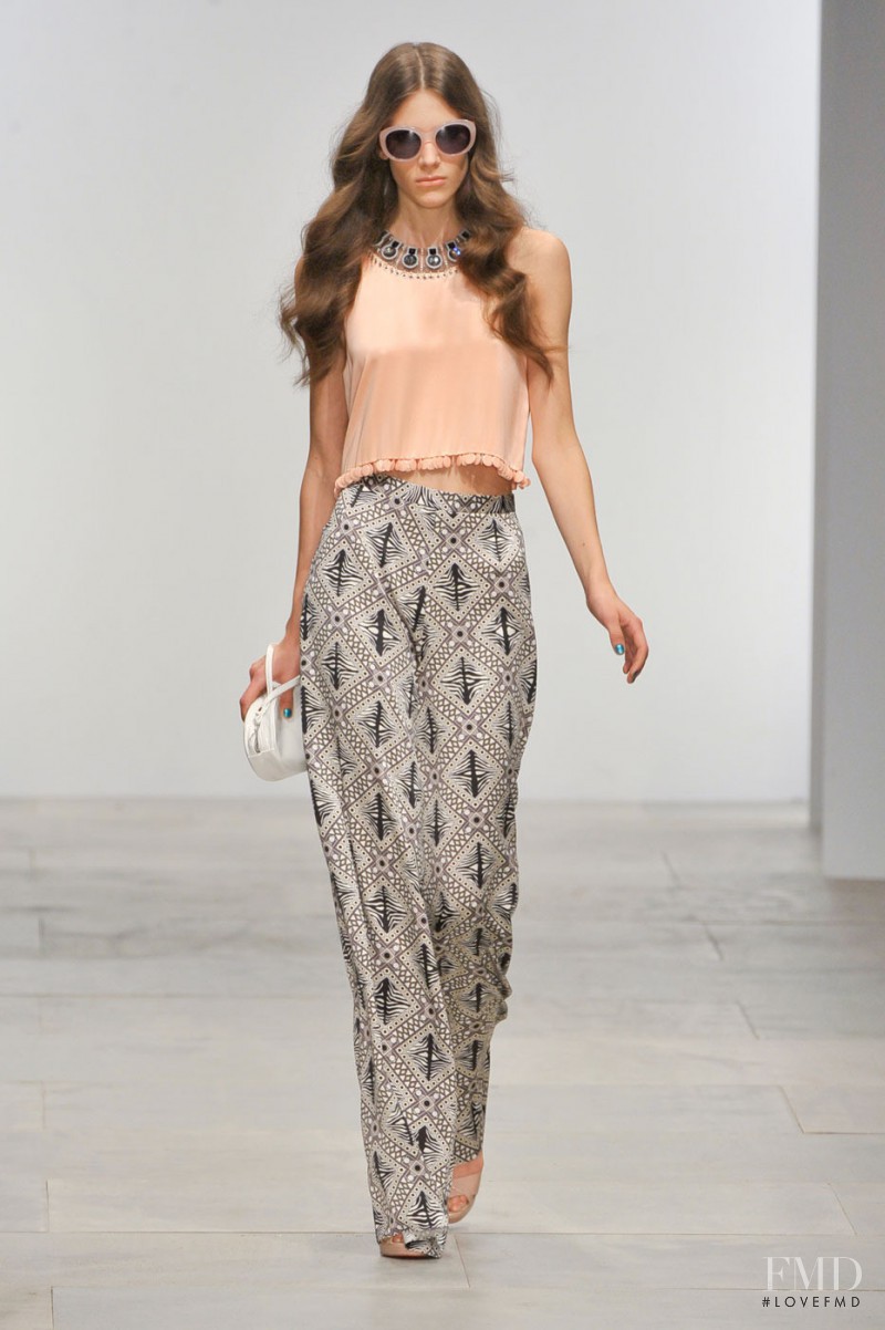 Harriet Taylor featured in  the Holly Fulton fashion show for Spring/Summer 2012