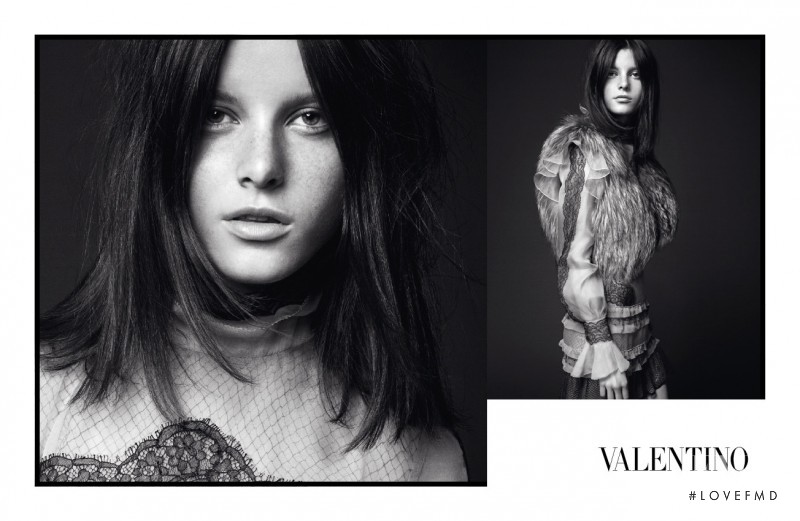 Monika Jagaciak featured in  the Valentino advertisement for Autumn/Winter 2010