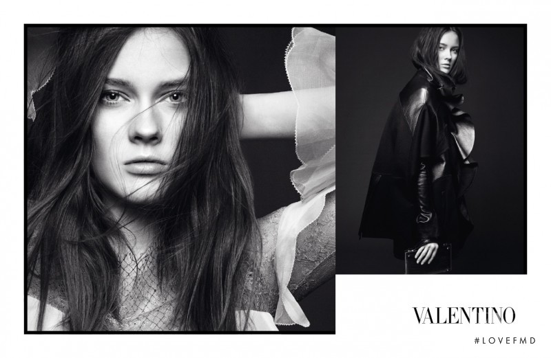 Monika Jagaciak featured in  the Valentino advertisement for Autumn/Winter 2010