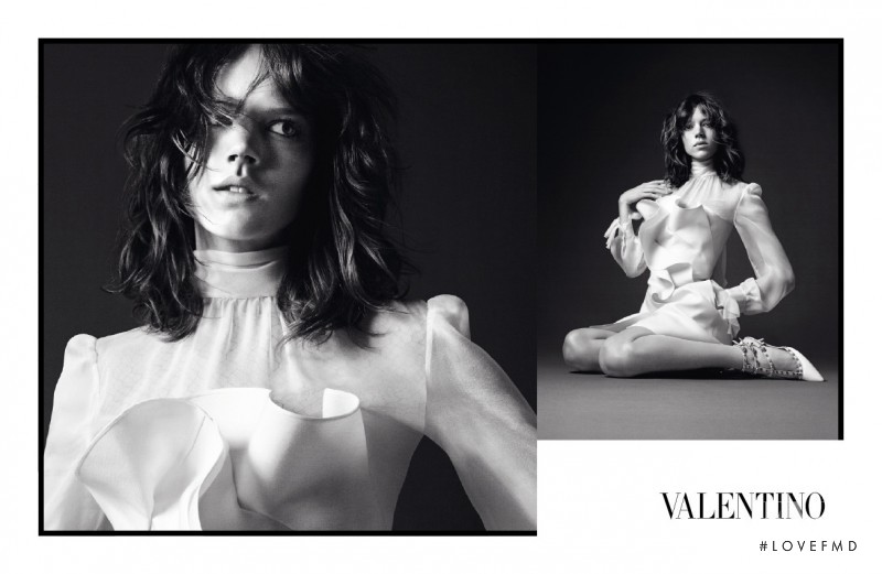 Freja Beha Erichsen featured in  the Valentino advertisement for Autumn/Winter 2010