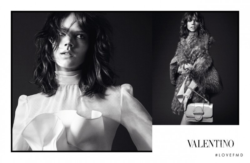 Freja Beha Erichsen featured in  the Valentino advertisement for Autumn/Winter 2010