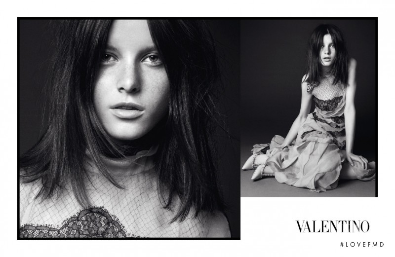 Monika Jagaciak featured in  the Valentino advertisement for Autumn/Winter 2010