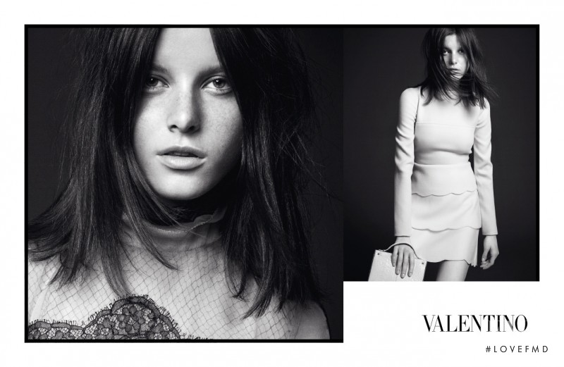 Monika Jagaciak featured in  the Valentino advertisement for Autumn/Winter 2010